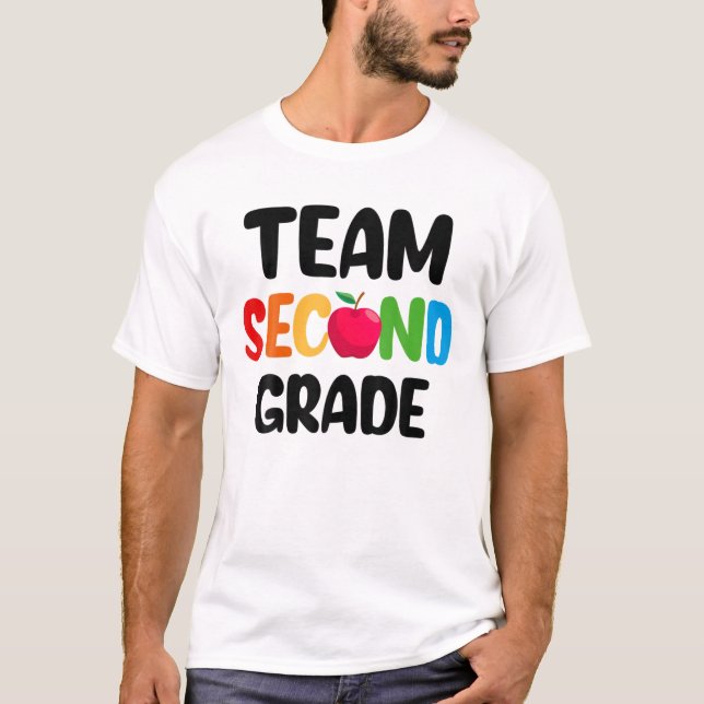 Teamet Second Klass Lacher Back to school Design T Shirt (Framsida)