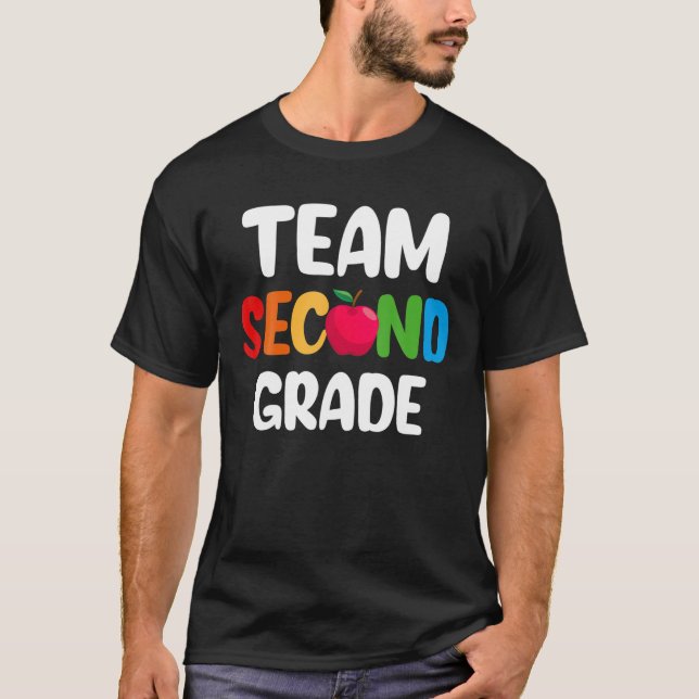Teamet Second Klass Lacher Back to school Design T Shirt (Framsida)