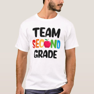 Teamet Second Klass Lacher Back to school Design T Shirt
