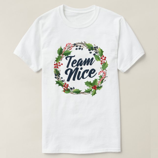 Teamet Snyggt matchande julgåva från Par T Shirt (Design framsida)
