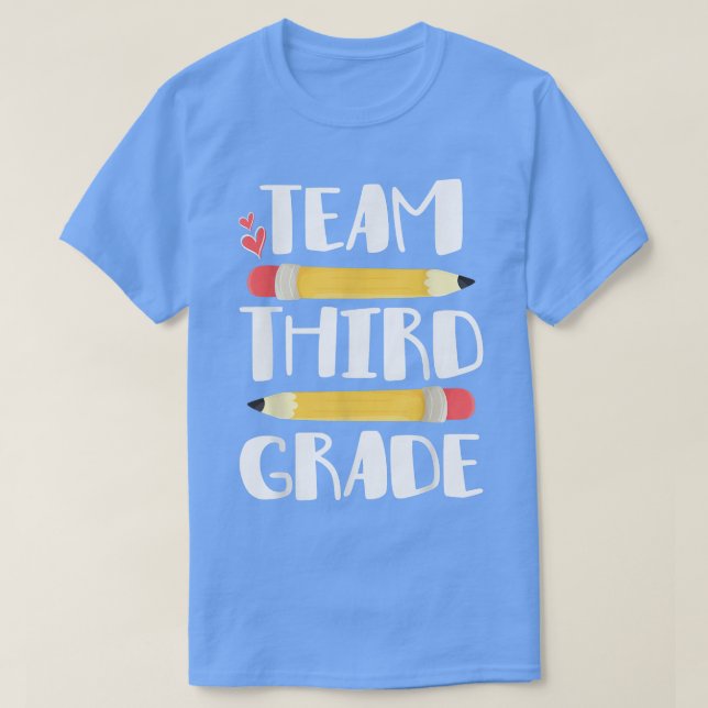 Teamet Tredje Klass-läraren, tredje Back to school T Shirt (Design framsida)