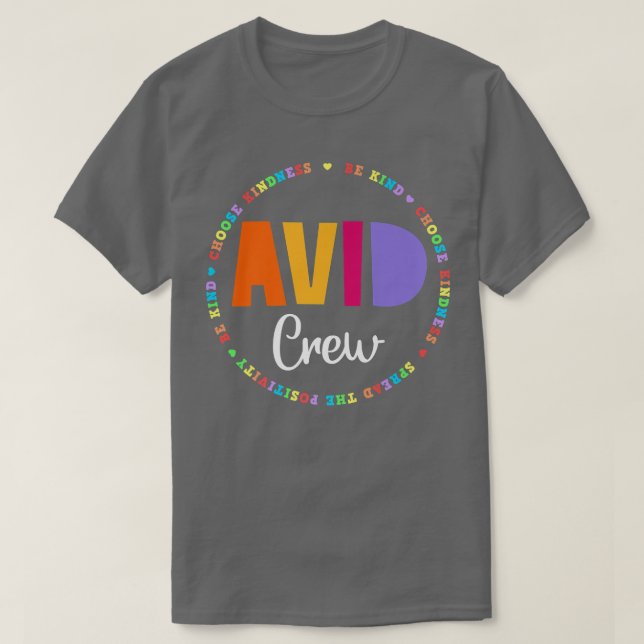 Teamets AVID-programlärarlärarbedömningscertifikat T Shirt (Design framsida)