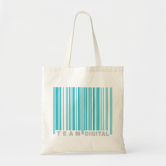 Teamets digitala streckkod för nerver tygkasse (Framsidan)