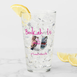 #TeamFosterette Bookahol Drinking Glass Glaskopp