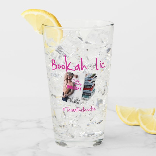 #TeamFosterette Bookahol Drinking Glass Glaskopp (Framsida Ice)