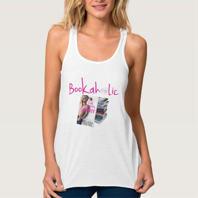 #TeamFosterette BookaholTanktop Linne Med Racerback (Framsida)