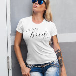 Teamgrupp: Bachelorette Party T Shirt<br><div class="desc">Det här teamet som ska vara en T-shirt-design för bachelorette är en roligt som läggs till vilken som helst.</div>