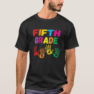 Teamhandavtryck Back to school 5:e Klass Tea T Shirt