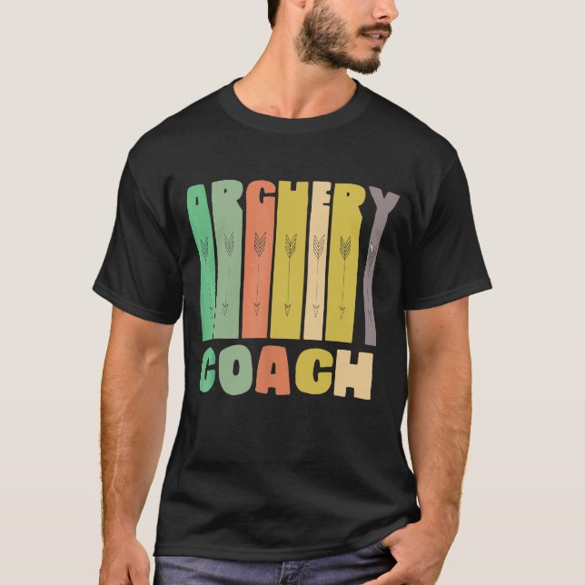 Teaminstruktör för Arkery Coach Retro Player   T Shirt (Framsida)