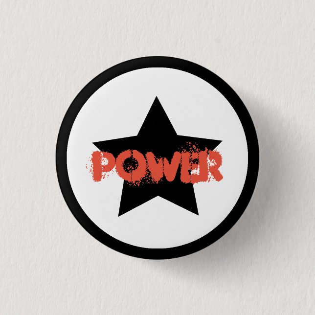 Teamledare Power Star Knapp Pin (Framsida)