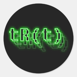 TeamRecursiveTeam()-taggar Runt Klistermärke