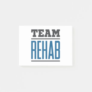 Teamreparationstekniker för rehab post-it block