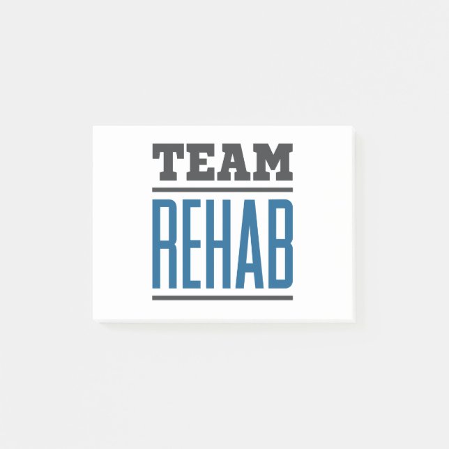 Teamreparationstekniker för rehab post-it block (Framsida)