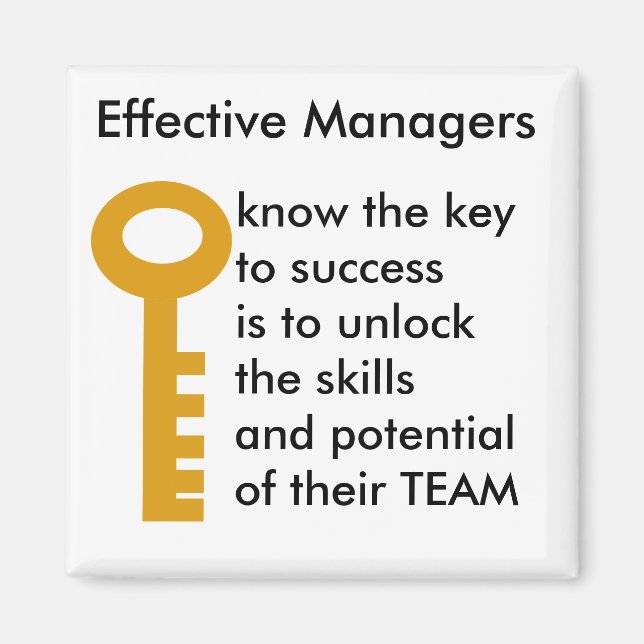 TEAMS-chef - nyckel till framgång Magnet (Framsidan)