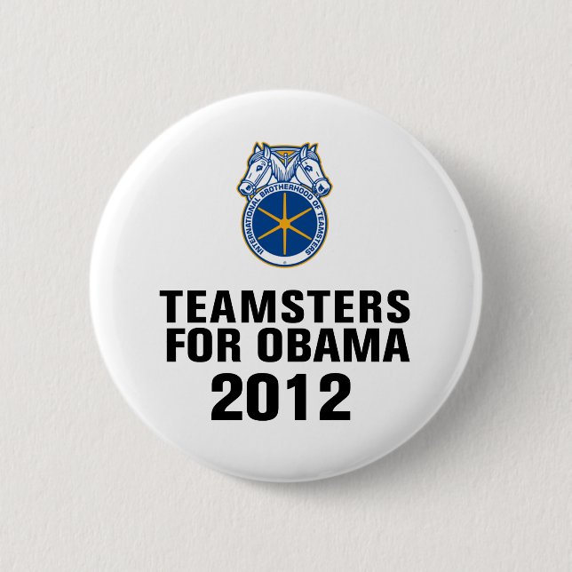 Teamsters för Obama Knapp (Framsida)