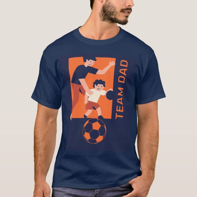 Teamuppspelningsarenan i Pappa tillsammans design T Shirt (Framsida)