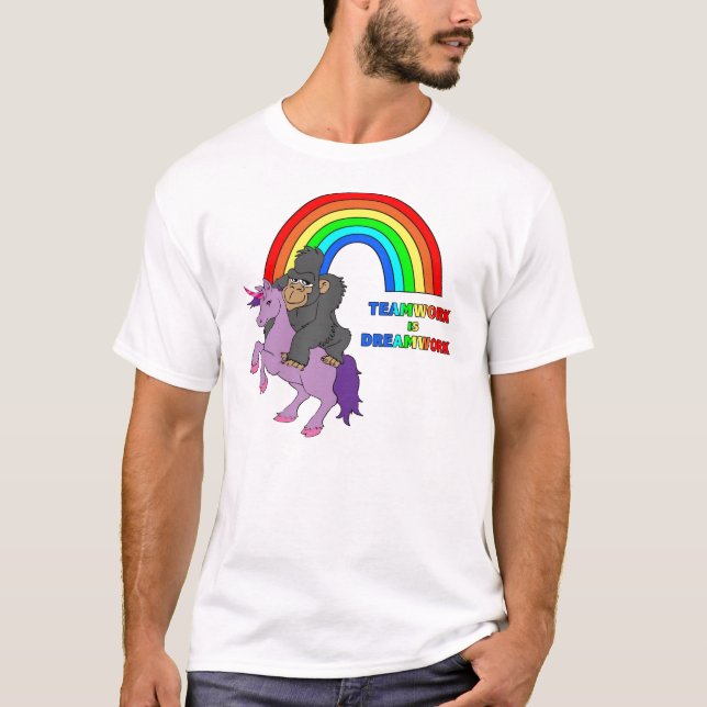 Teamwork är Dreamwork Tee Shirt (Framsida)