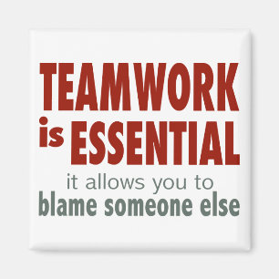 Teamwork är nödvändig magnet