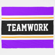 TEAMWORK Athletic Lila Black White Rand