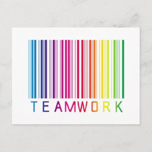 Teamwork Barcode 02 Vykort