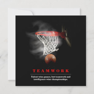 Teamwork Basketboll Motivationsinspirerande