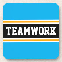 TEAMWORK Bright Azure Blue Black Tävla Rand