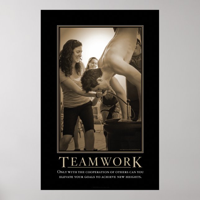 Teamwork Demotivational Print Poster (Framsidan)