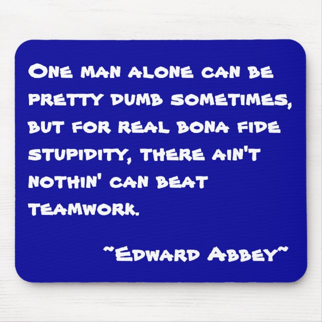 Teamwork - Edward Abbey- Musmatta (Framsidan)