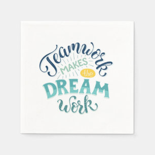 Teamwork gör att Dream-arbetet utförs Pappersservett