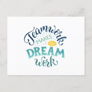 Teamwork gör att Dream-arbetet utförs Vykort