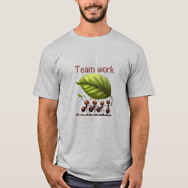 Teamwork Gör att Dream Work T Shirt (Framsida)