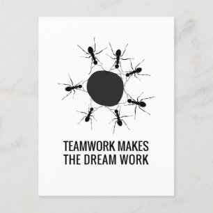 TEAMWORK GÖR DREAM-ARBETET VYKORT
