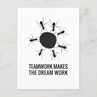 TEAMWORK GÖR DREAM-ARBETET VYKORT