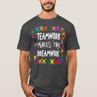 Teamwork gör Dreamwork Motivational Sports Q T Shirt