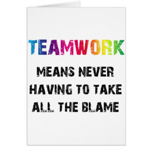 Teamwork Hälsningskort