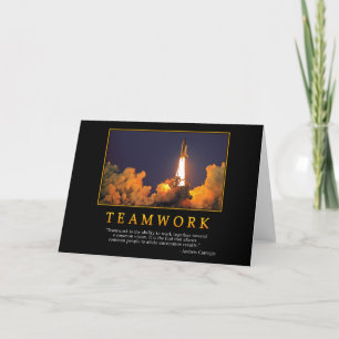 Teamwork-hälsningskort Kort