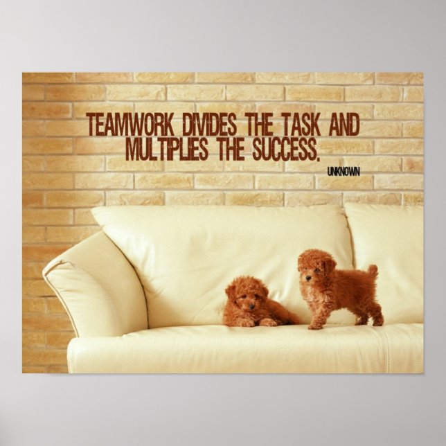 Teamwork inspirational Poster (Framsidan)