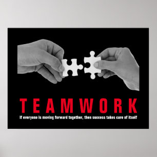 Teamwork inspirational Quote Motivation Poster