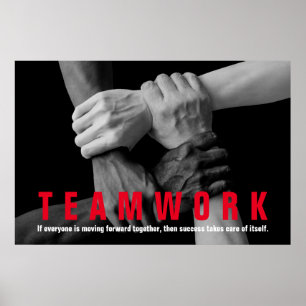 Teamwork inspirational Quote Motivation Poster