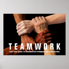 Teamwork inspirational Quote Motivation Poster