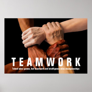 Teamwork inspirational Quote Motivation Poster