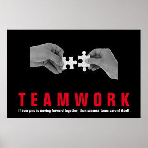 Teamwork inspirational Quote Motivation Poster