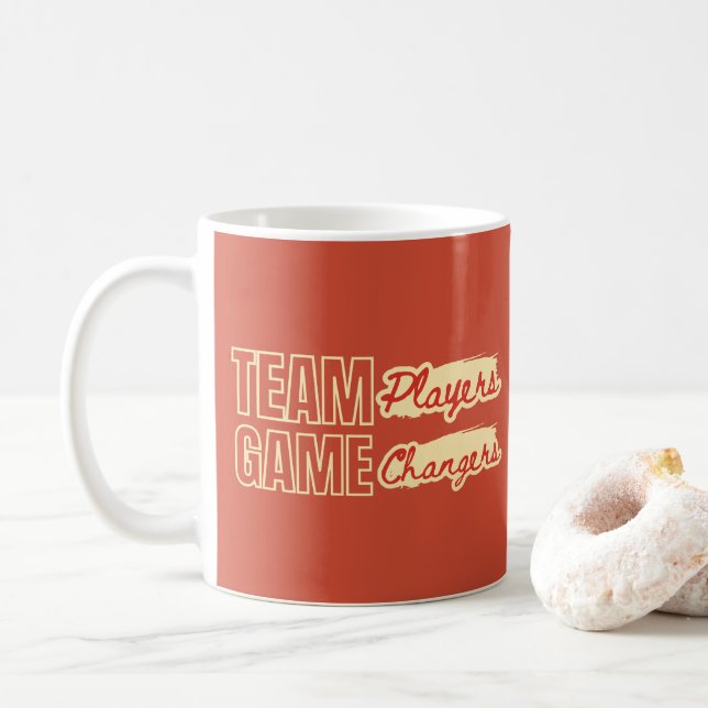Teamwork inspirational Quote Office Corporate Gift Kaffemugg (Med munk)