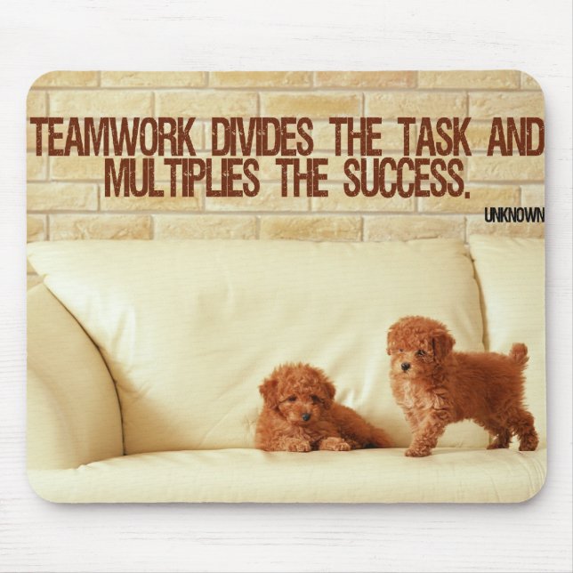 Teamwork inspirera Mousepad Musmatta (Framsidan)