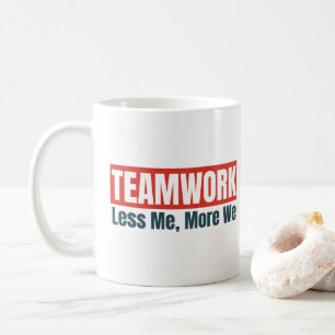Teamwork Inspirerande Citat Personal Gåva Företag Kaffemugg
