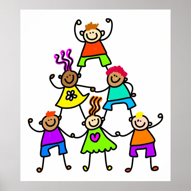 Teamwork Kids Poster (Framsidan)