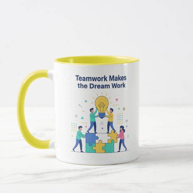 Teamwork Makes the Dream Work Mugg (Vänster)