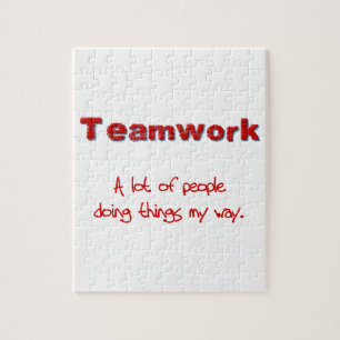 Teamwork! MIN görande saker varje långt! Pussel
