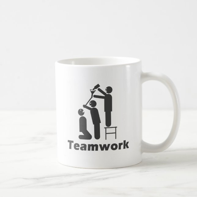 Teamwork - Motivational Merchandise Kaffemugg (Höger)