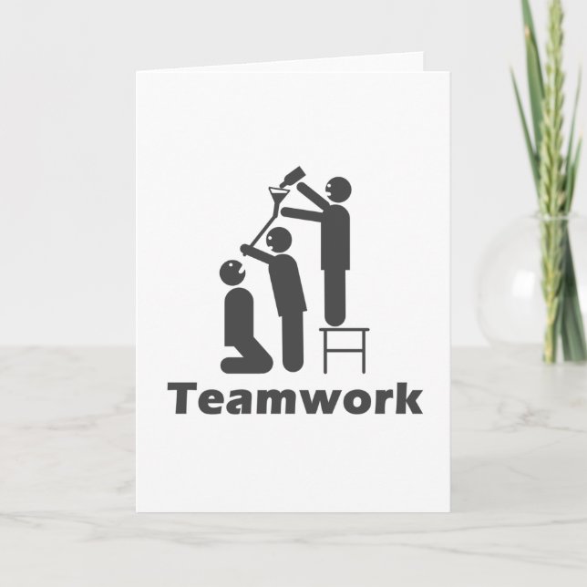 Teamwork - Motivational Merchandise Kort (Framsida)